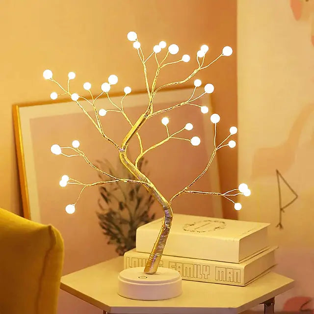 Lámpara táctil de luz nocturna de árbol