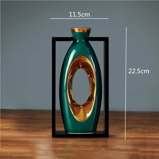 Jarrón de ceramica