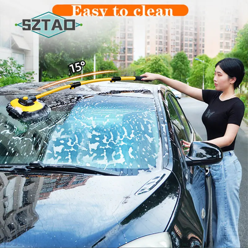 Fregona de limpieza telescópica ajustable para coche