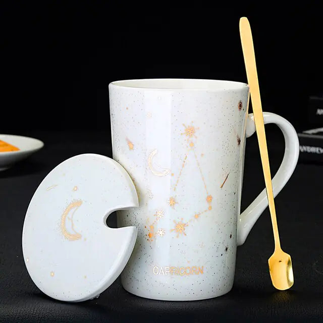 Juego de tazas de 12 constelaciones del zodíaco
