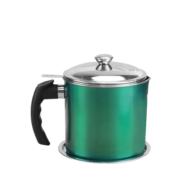 Olla de filtro de aceite doméstico de acero inoxidable de 1,3 l
