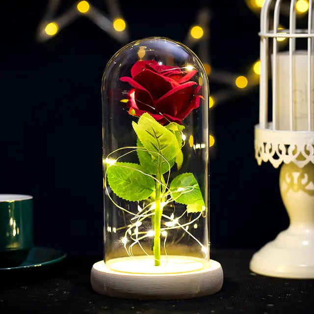 Decoración de flores artificiales en cúpula
