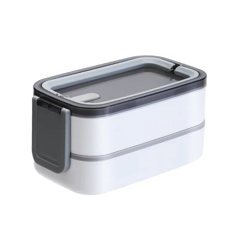 Caja Bento de acero inoxidable de 2 capas