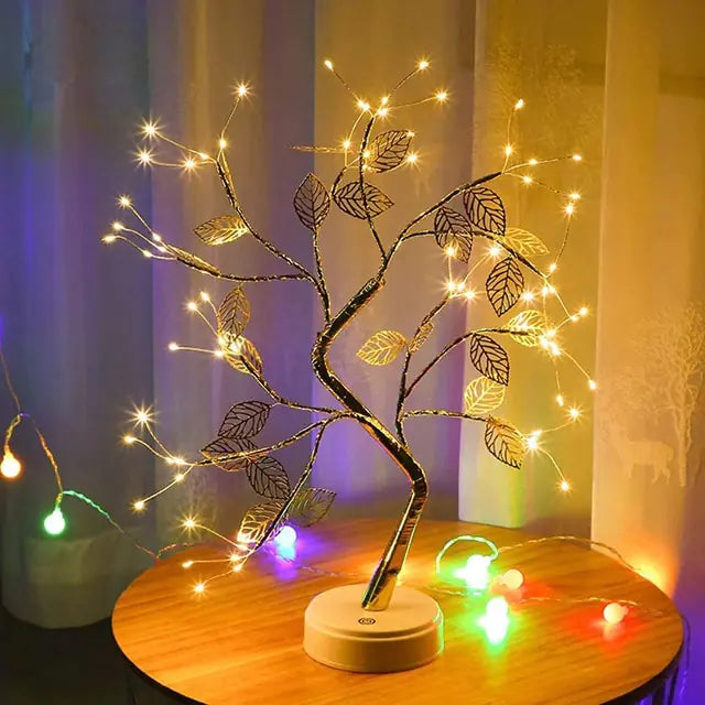 Lámpara táctil de luz nocturna de árbol