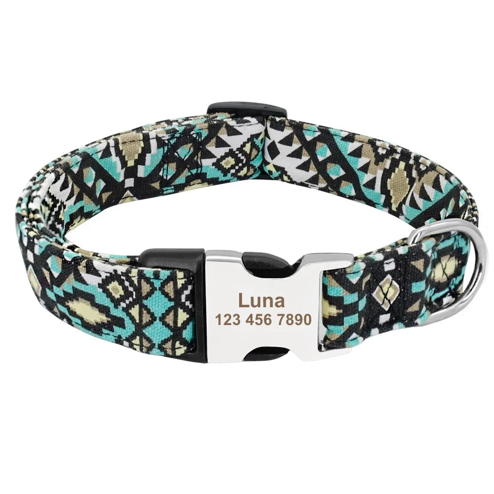 Collar de etiqueta de perro ajustable