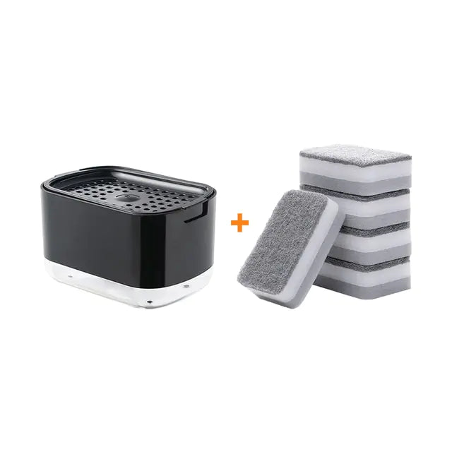 Dispensador de jabón para platos 2 en 1