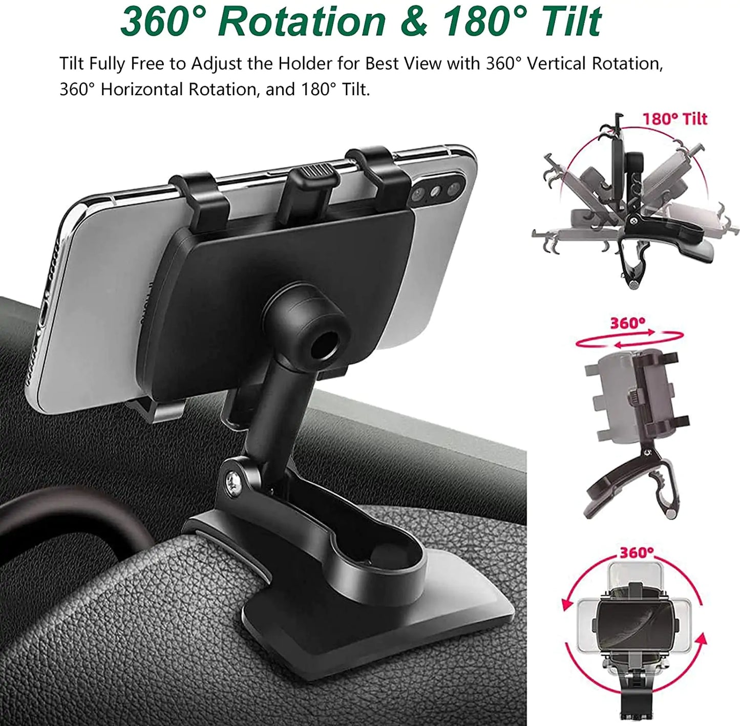 Soporte para teléfono de coche para salpicadero