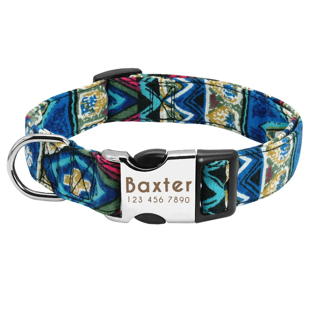 Collar de etiqueta de perro ajustable