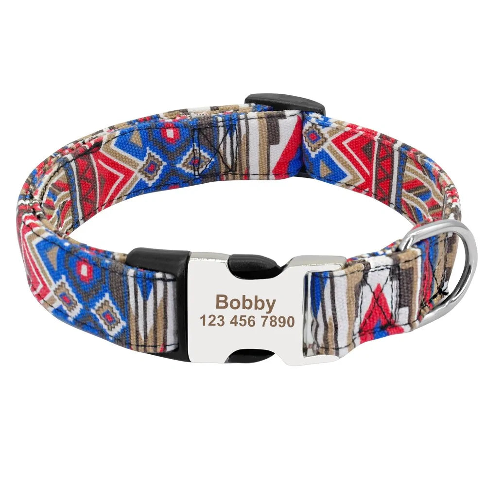 Collar de etiqueta de perro ajustable