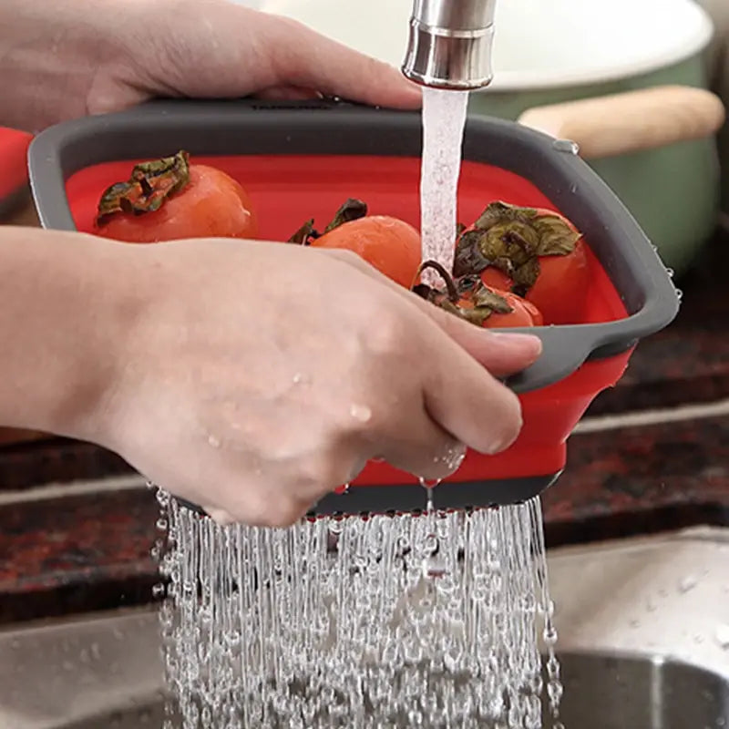 Cesta plegable para lavar verduras