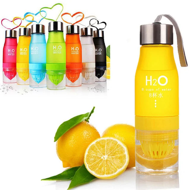Botella de agua de infusión de frutas