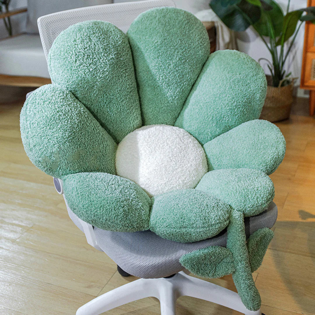 Cojín de asiento en flor