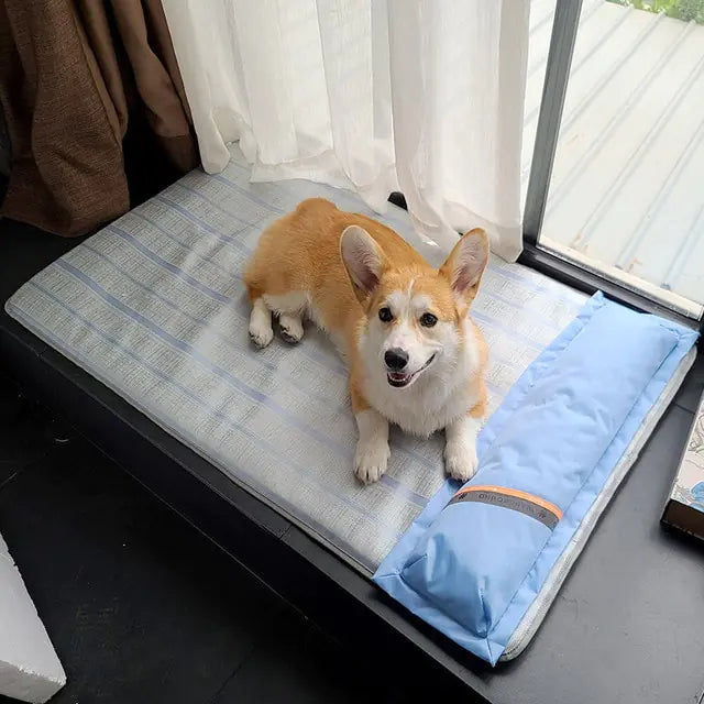 Cama para perros de verano HOOPET, estera gruesa