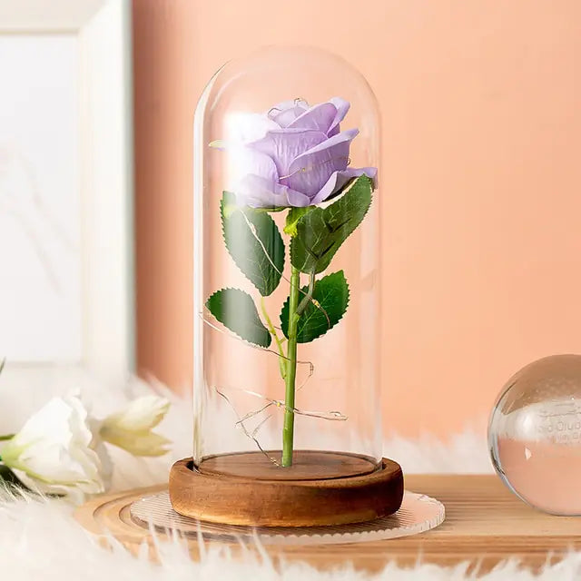 Decoración de flores artificiales en cúpula