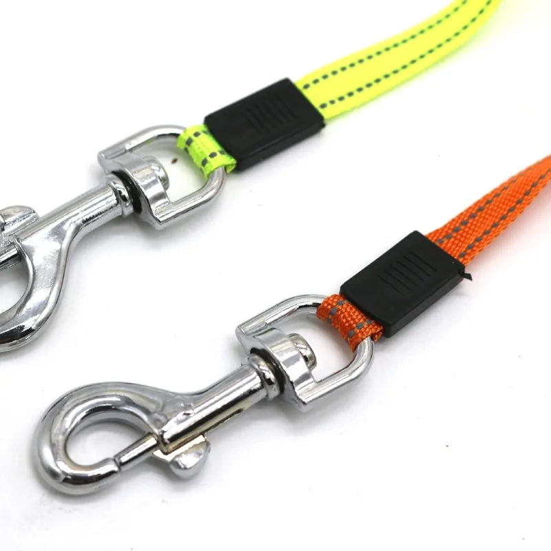 Correa de cuerda para perros doble con luz