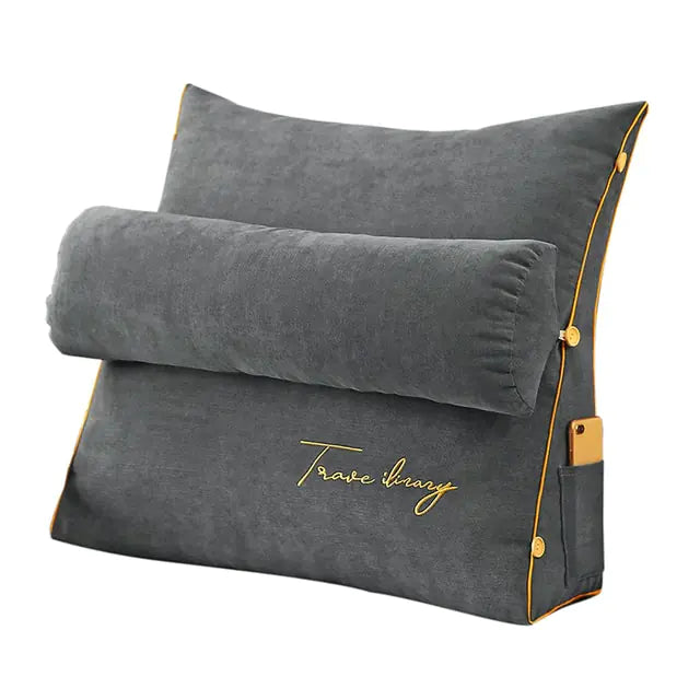 Almohada de lectura triangular