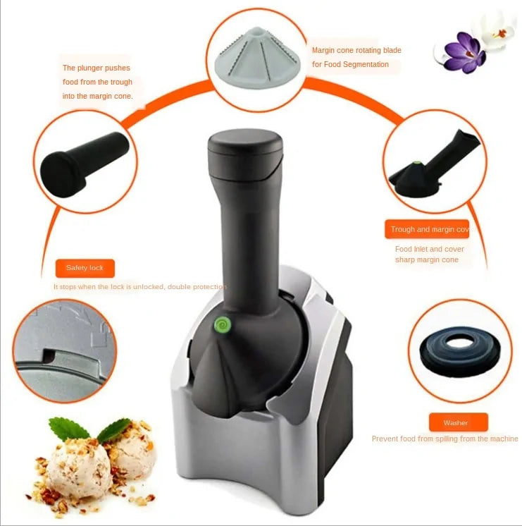 Máquina para hacer helados con máquina de frutas congeladas