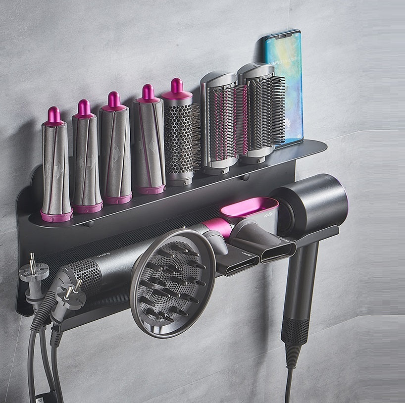 Soporte para rizador de pared sin perforaciones