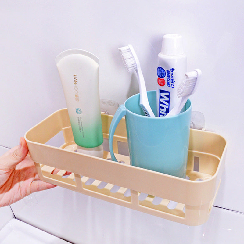 Estante de pared para baño, sin perforaciones