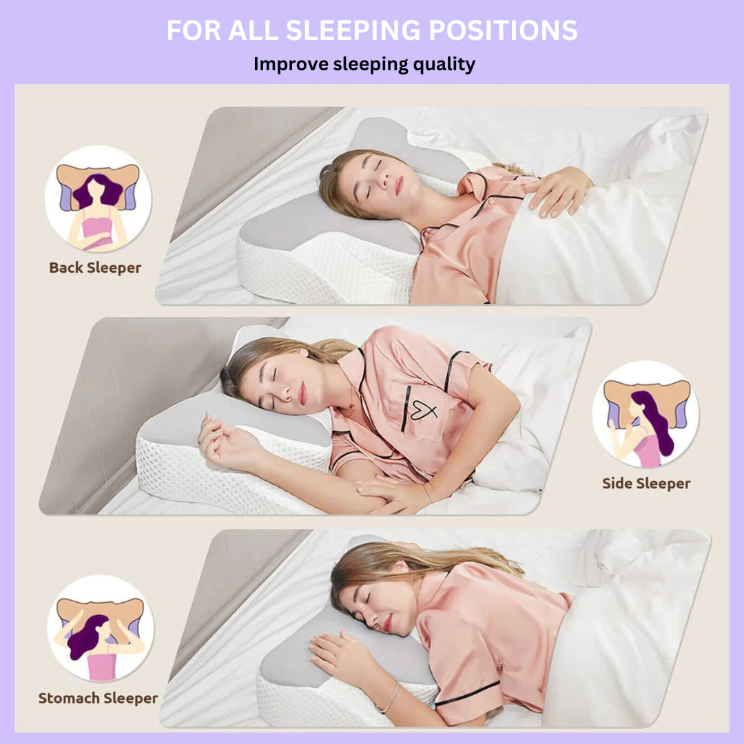 Almohada para el cuello con forma de mariposa de espuma viscoelástica