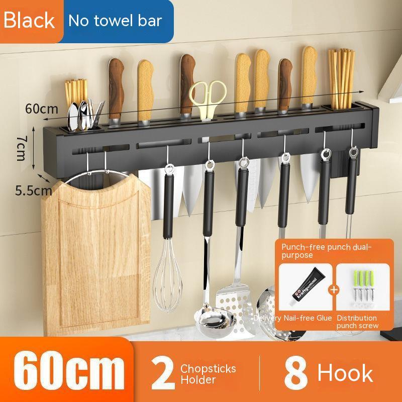 Stainless Steel Knife Holder with Storage