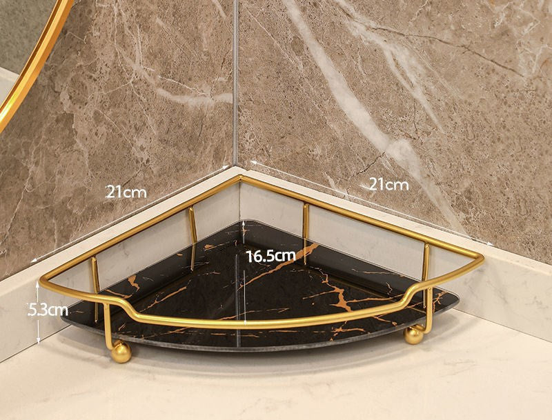 Punch Free Triangle Bathroom Shelf