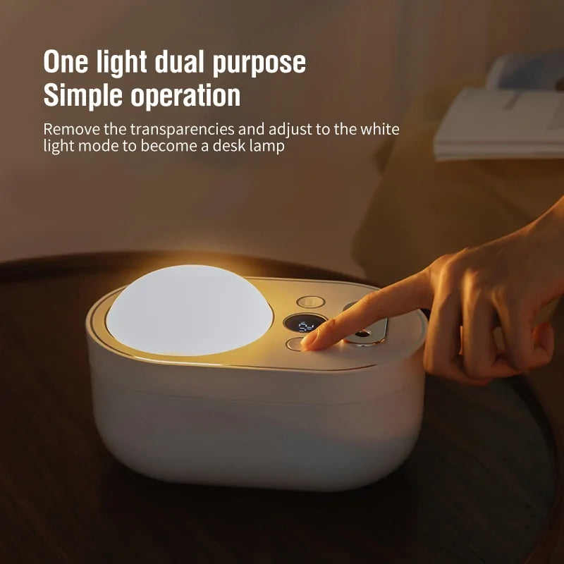 Humidificador de luz nocturna recargable de 1000 ml