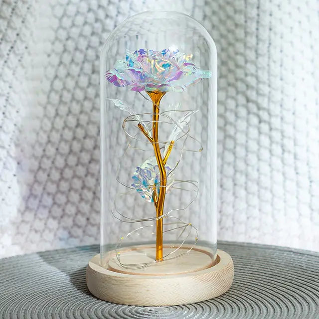 Decoración de flores artificiales en cúpula