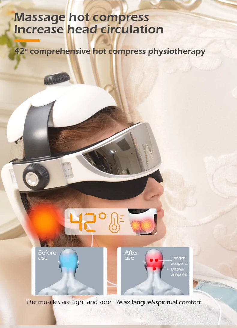 Masajeador de ojos de terapia dual
