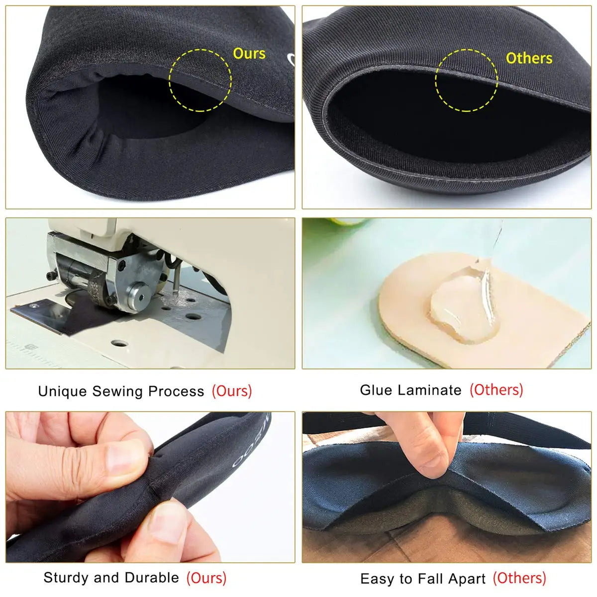 Antifaz contorneado 3D para dormir
