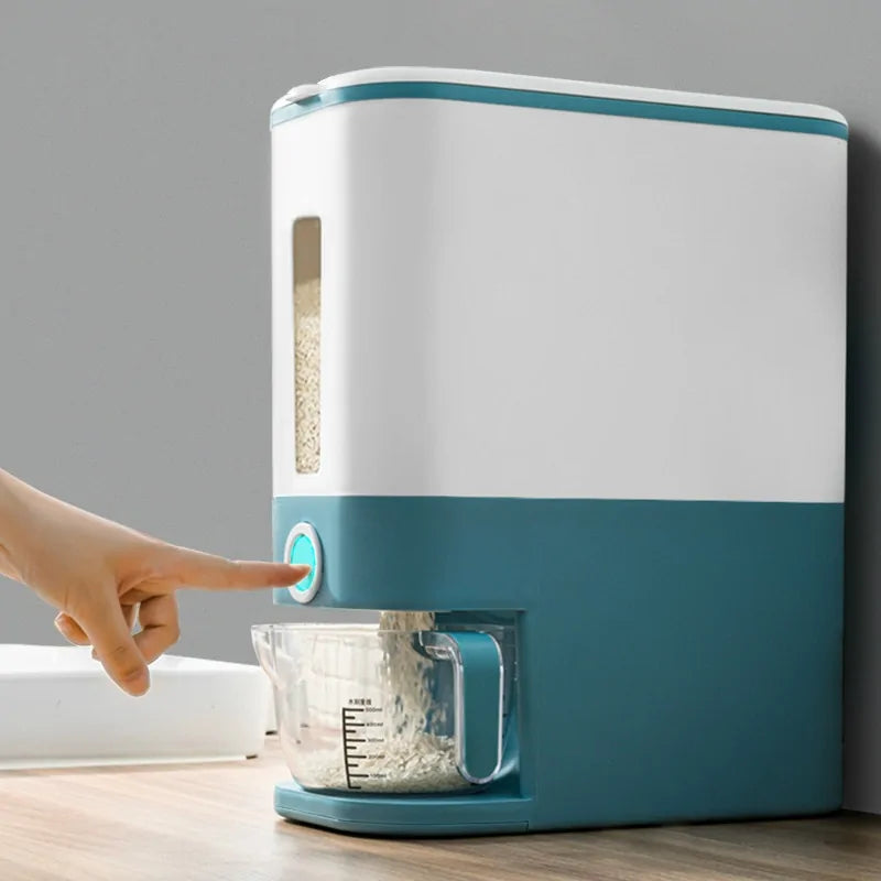 Contenedor automático de almacenamiento de granos