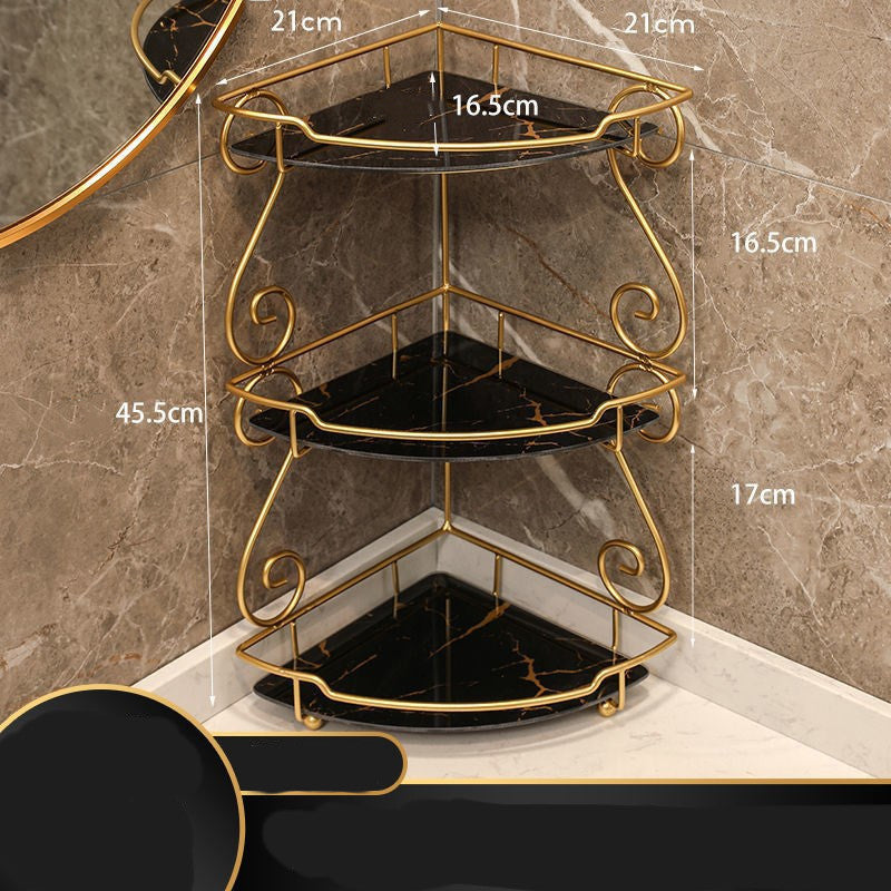 Punch Free Triangle Bathroom Shelf