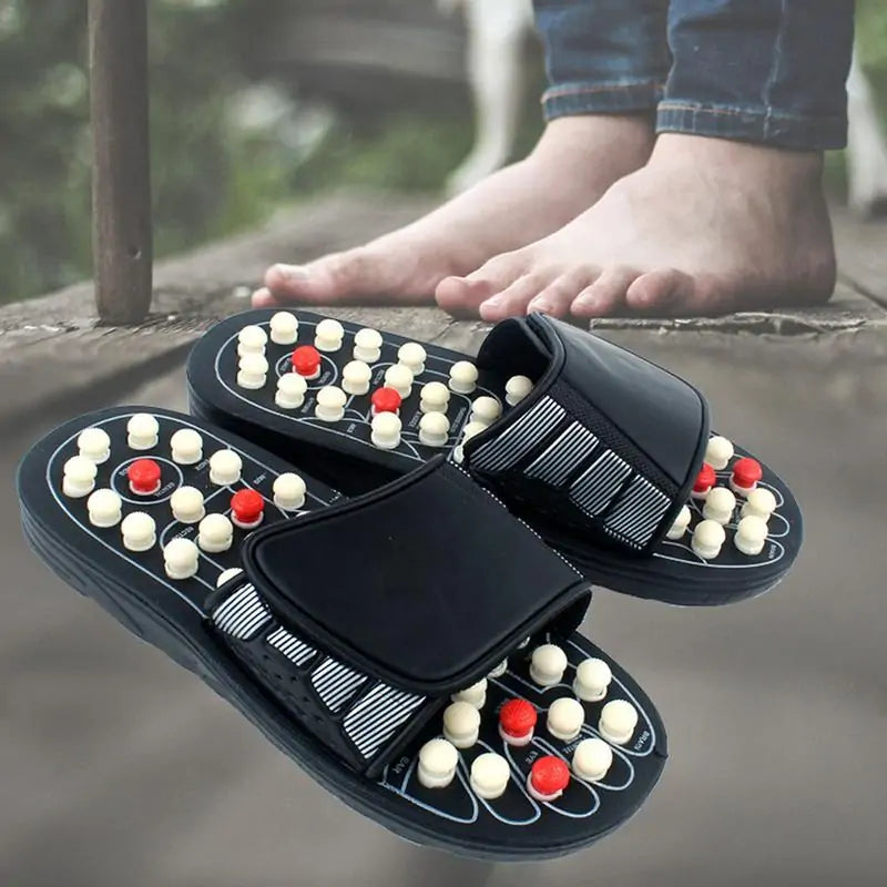 Zapatillas masajeadoras de pies de acupresión