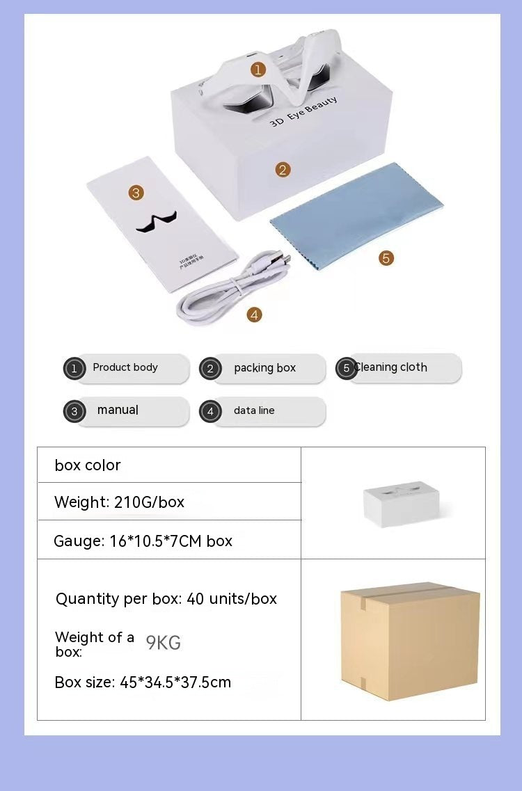 Dispositivo masajeador para el cuidado de los ojos en el hogar