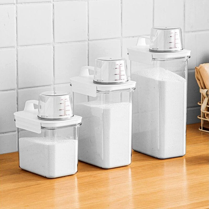 Caja de almacenamiento de detergente en polvo