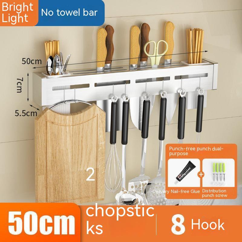 Stainless Steel Knife Holder with Storage