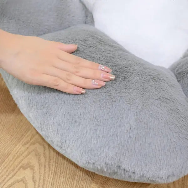 Cojín de asiento de felpa con forma de pata de oso y gato