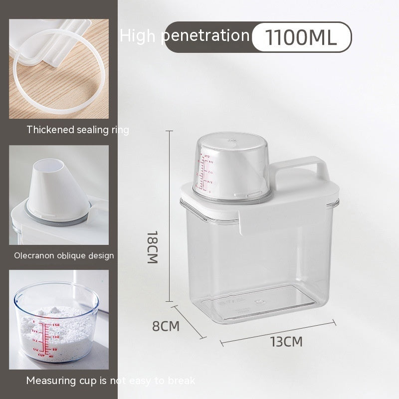 Caja de almacenamiento de detergente en polvo