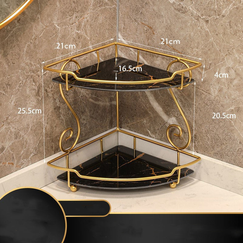 Punch Free Triangle Bathroom Shelf