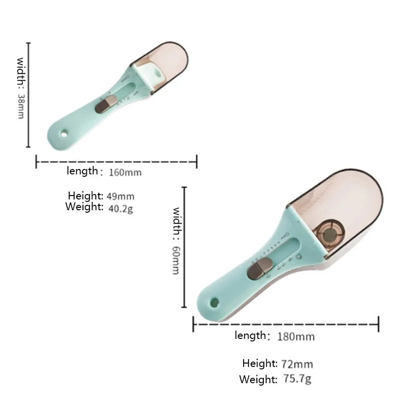 Cucharas medidoras ajustables con broches magnéticos - Juego de 2