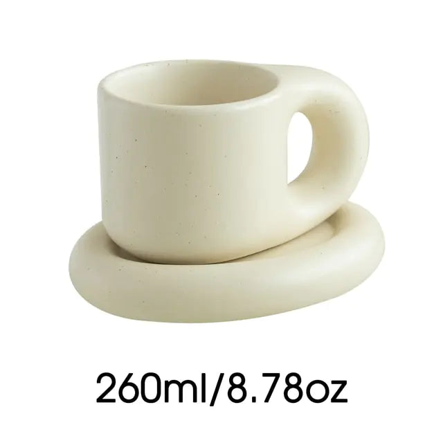 Taza de café linda gordita