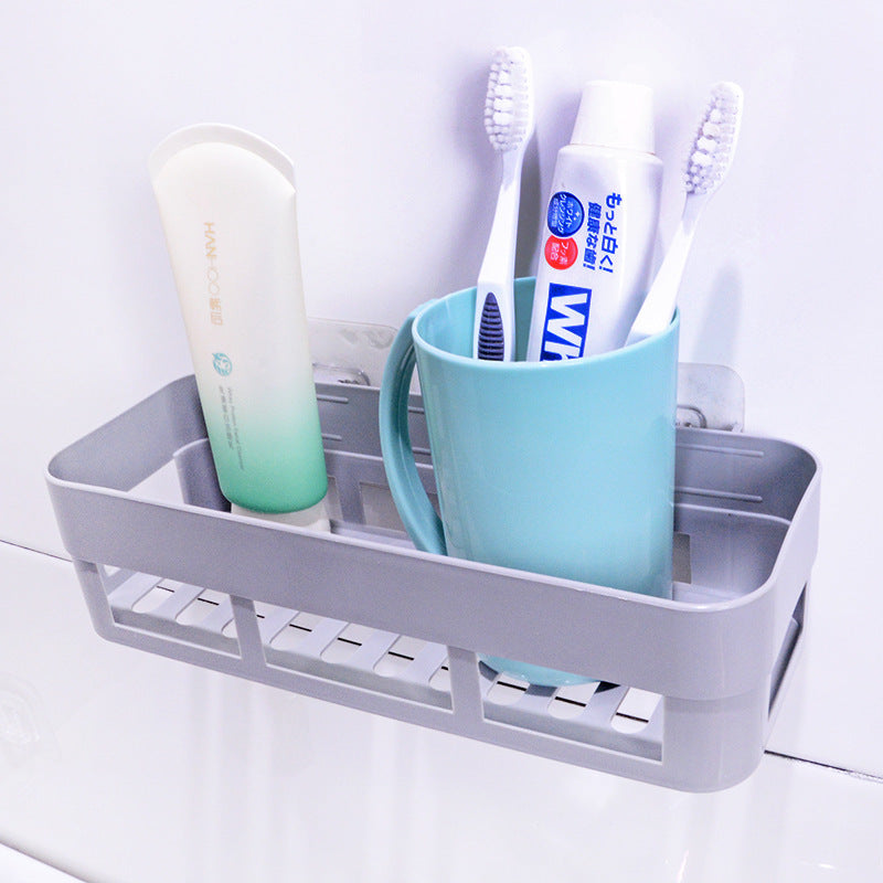 Estante de pared para baño, sin perforaciones