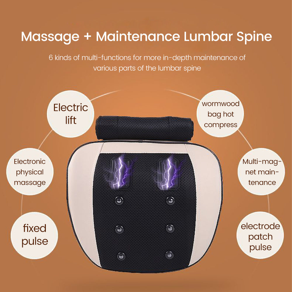 Masajeador con silla calefactora de tracción lumbar