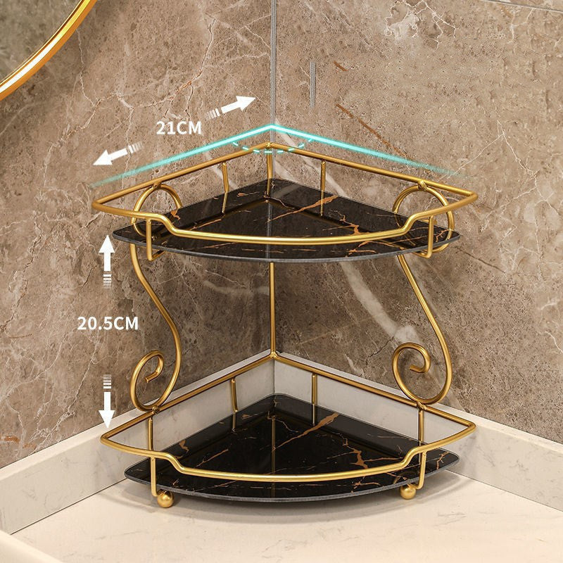 Punch Free Triangle Bathroom Shelf
