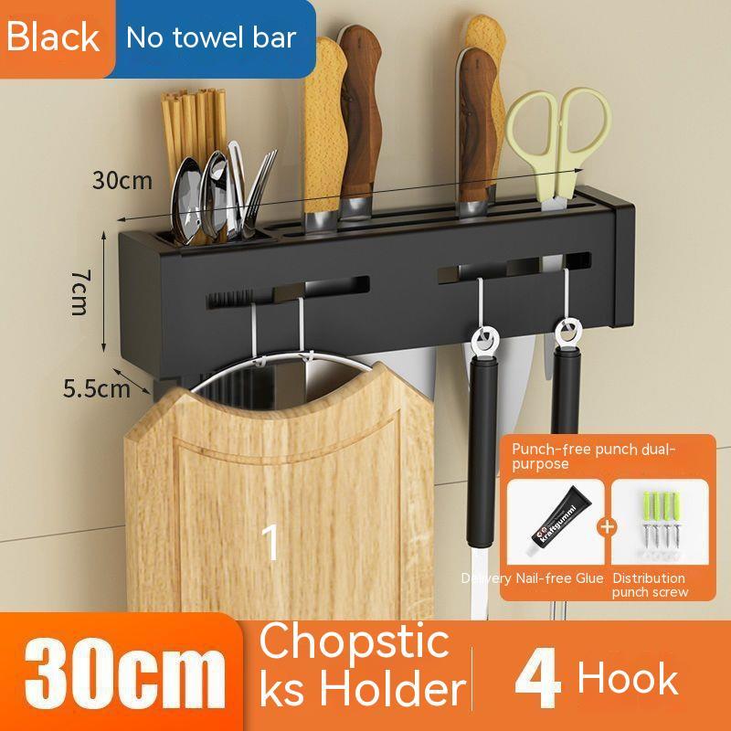 Stainless Steel Knife Holder with Storage
