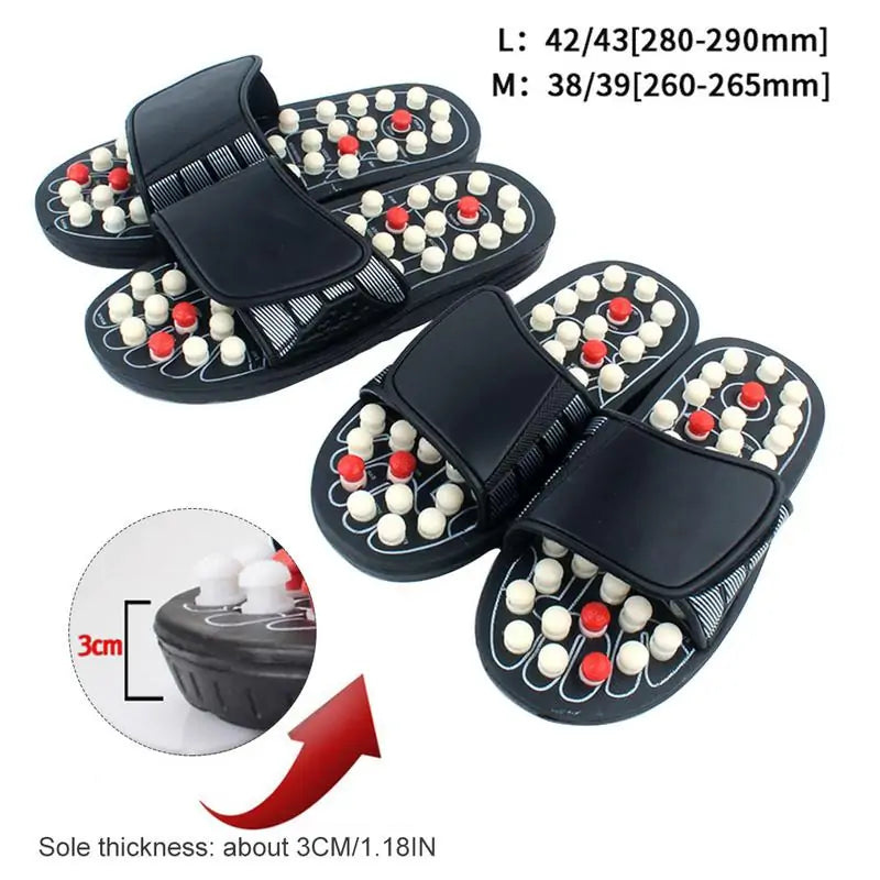 Zapatillas masajeadoras de pies de acupresión
