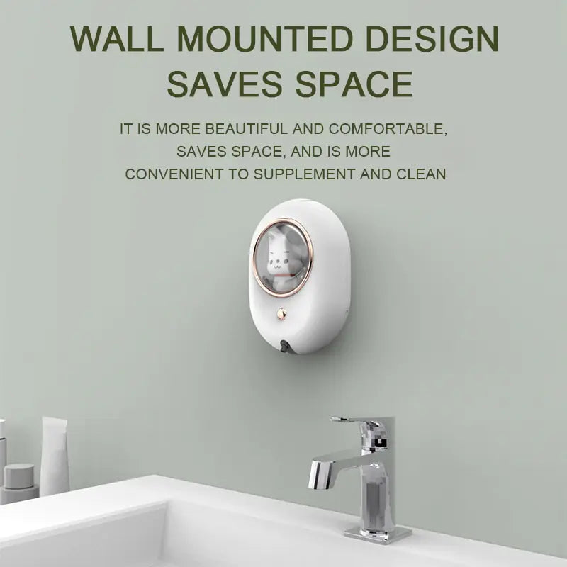 Dispensadores automáticos de jabón en espuma para montaje en pared