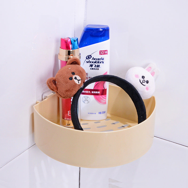 Estante de pared para baño, sin perforaciones