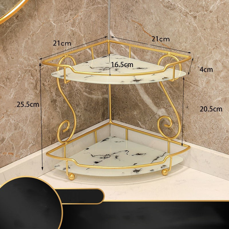 Punch Free Triangle Bathroom Shelf