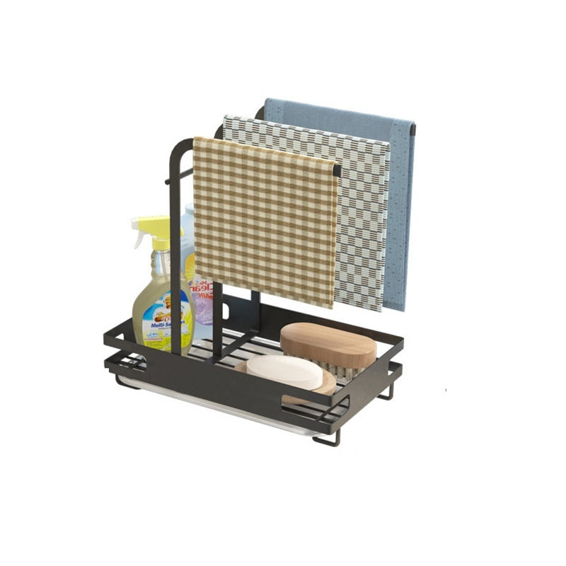 Punch-Free Wall Hanging Kitchen Rag Rack